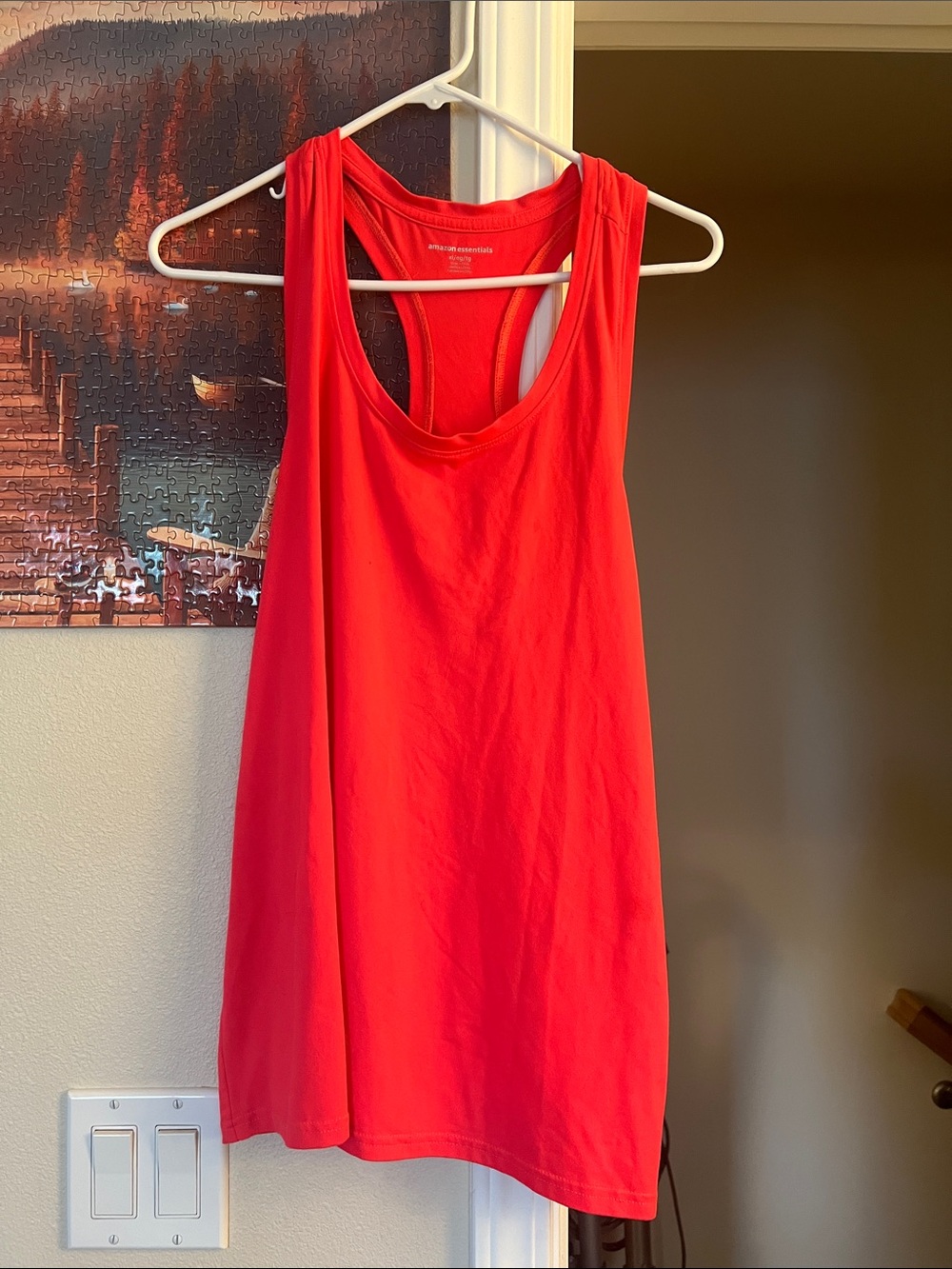 Women’s Bright Red Racerback Tank Top - Lightweight Comfort